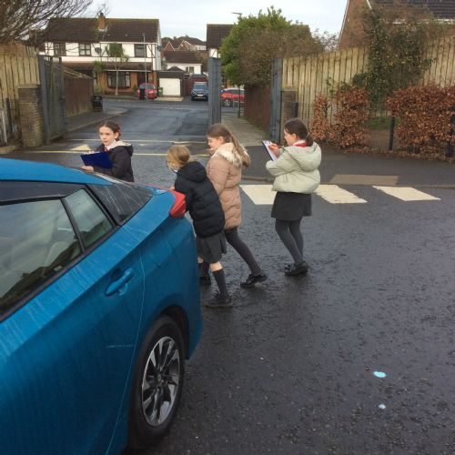 We decided to collect data and present it in a bar chart - We used the car colours in our car park.
